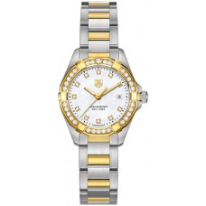Tag Heuer Aquaracer Diamond & Pearl Ladies Luxury Watch WAY1453-BD0922